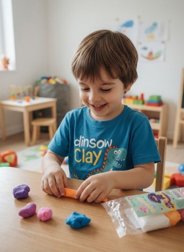 بريميم مجموعة لعب صلصال للأطفال - يلعب الطفل بالصلصال الناعم الملون لتنمية الإبداع والحواس - Image 2